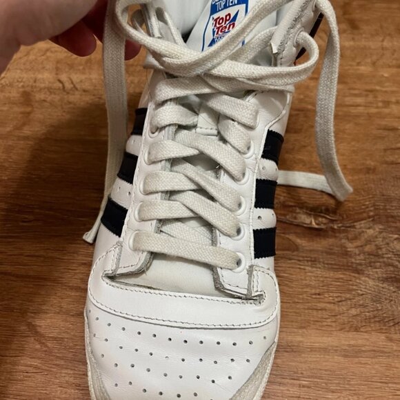 adidas Top Ten high White Size 7.5M - Style D65161 - Picture 5 of 8